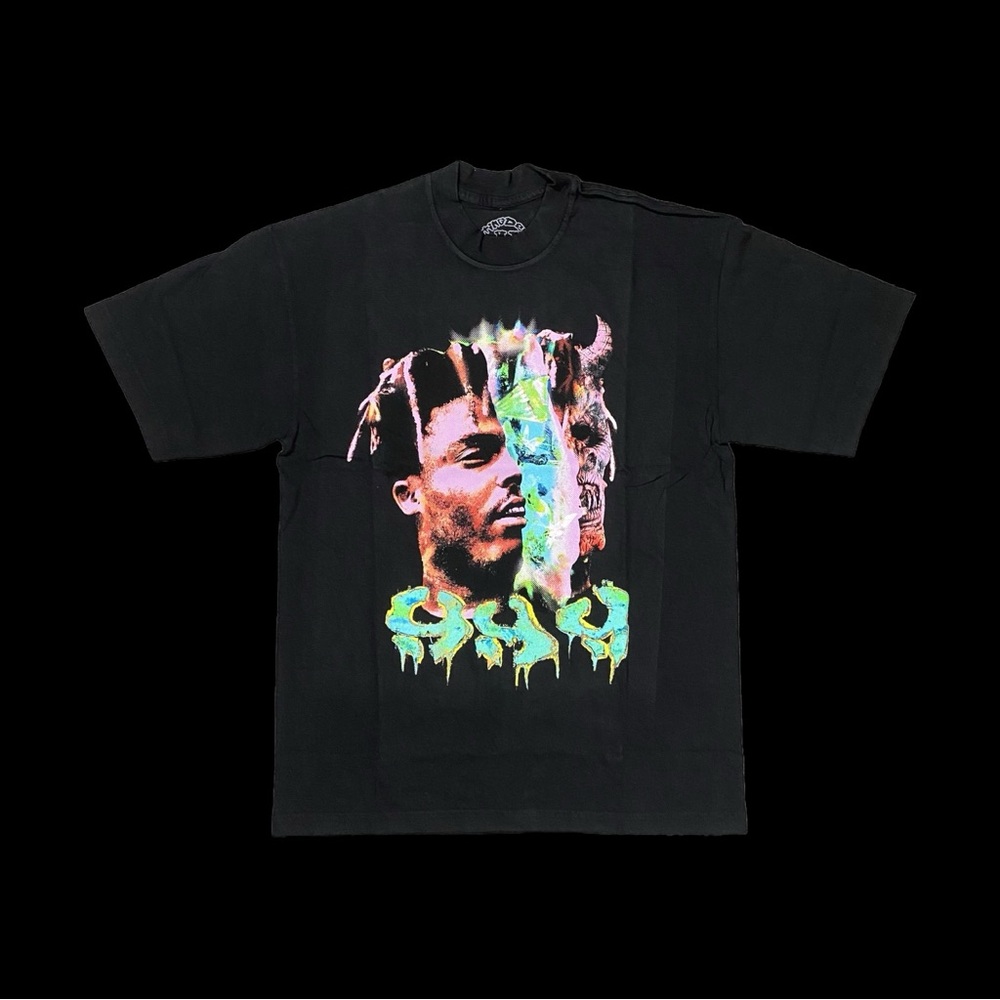 Vlone x Juice Wrld Fighting Demons 999 Tee - Picture 1 of 5